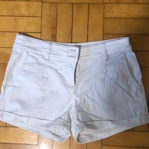 White Jean Shorts